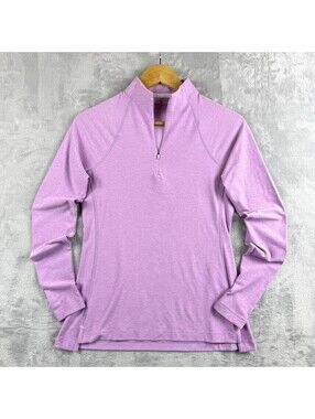Peter Millar Quarter Zip Pullover Pink Performance UPF 50 Golf Women's XS Sporty